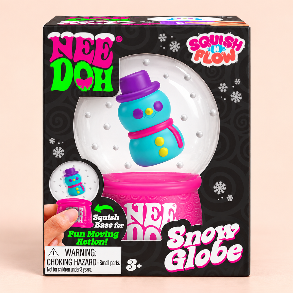 NeeDoh Squish N Flow Snow Globe